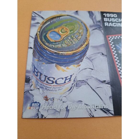 1990 Busch Beer Racing Guide NASCAR Foldout Winston Cup Grand National Promo - Picture 2 of 7
